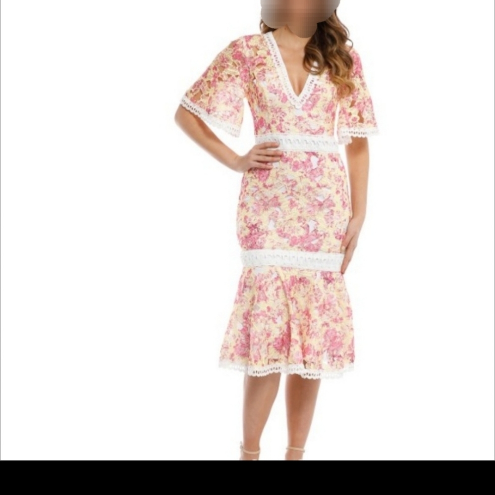 NWT LA MAISON VIENNA MIDI DRESS